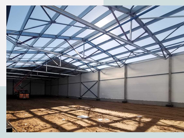 Строительство сенохранилищ в Кулебаках