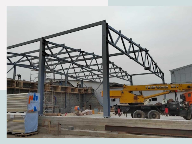 Строительство цехов в Кулебаках