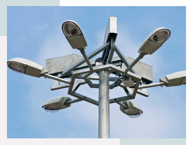 Монтаж осветительных мачт в Кулебаках