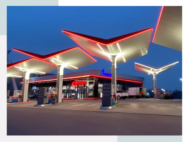 Навесы для АЗС в Кулебаках