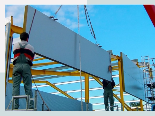 Монтаж сэндвич-панелей в Кулебаках от 618 руб.