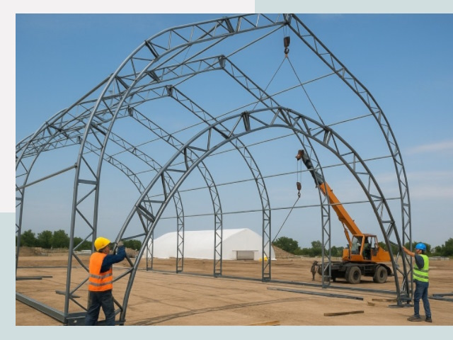 Монтаж ангаров в Кулебаках от 618 руб. - Надежно и быстро